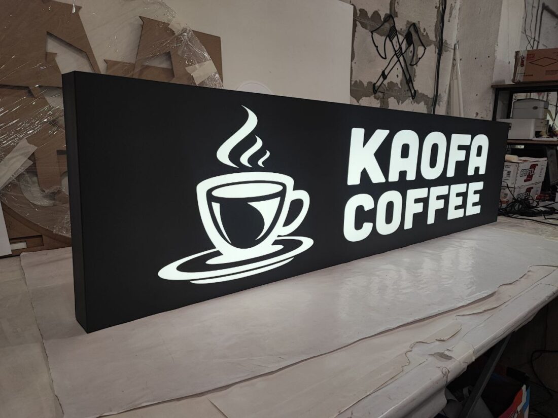 Лайтбокс для кав’ярні «Kaofa coffee»