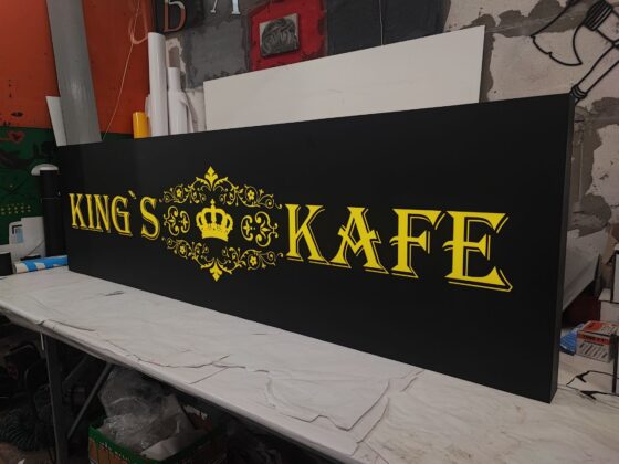Лайтбокс для кав’ярні «King’s kafe»