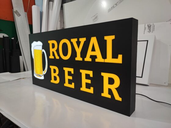 Лайтбокс для бару «Royal Beer»