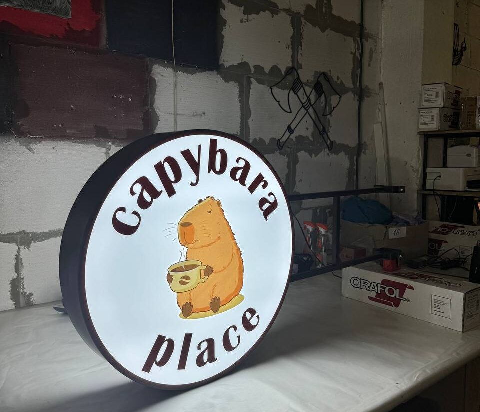 Торцевий лайтбокс «Capybara place»