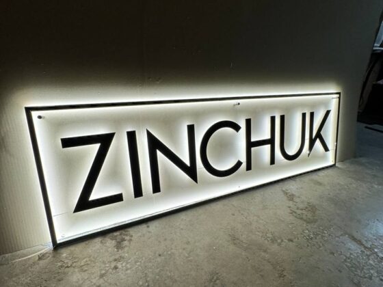 Вивіска з контражурною підсвіткою «Zinchuk»